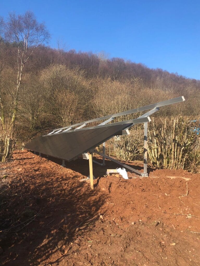 Ground mount install