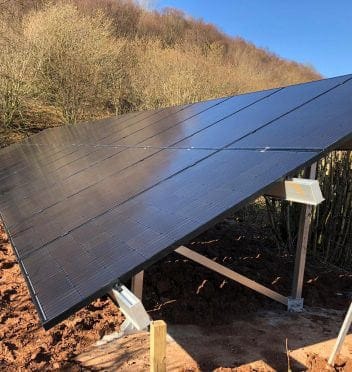 Ground mount complete